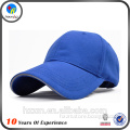 Cotton long brim blue baseball cap